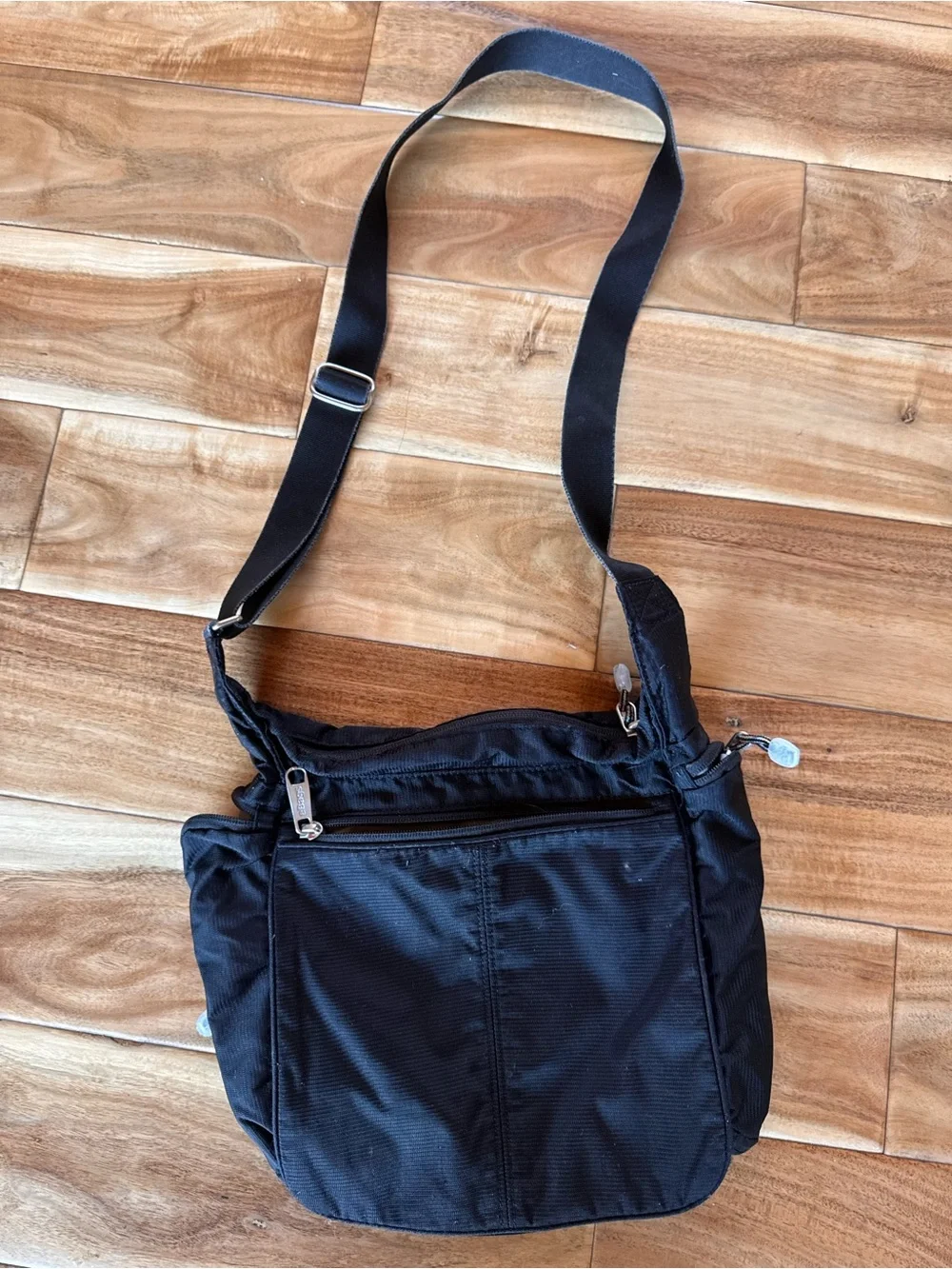 Black Women's Crossbody Bag with Adjustable Strap